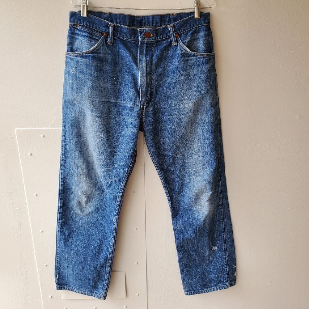 Vintage Wrangler Jeans Men's Size 36 Blue Straight Leg